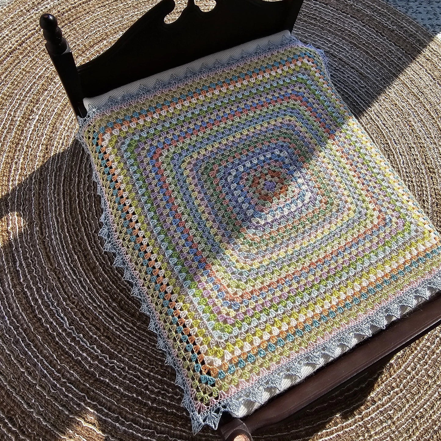 Cotton Dollhouse Bedspread Scale 1:12 – Crochet Miniature for Collectors