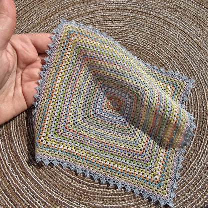 Cotton Dollhouse Bedspread Scale 1:12 – Crochet Miniature for Collectors